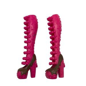 Ever After High Boots Sugar Coated Ginger Breadhouse Doll Replacement Pink Shoes